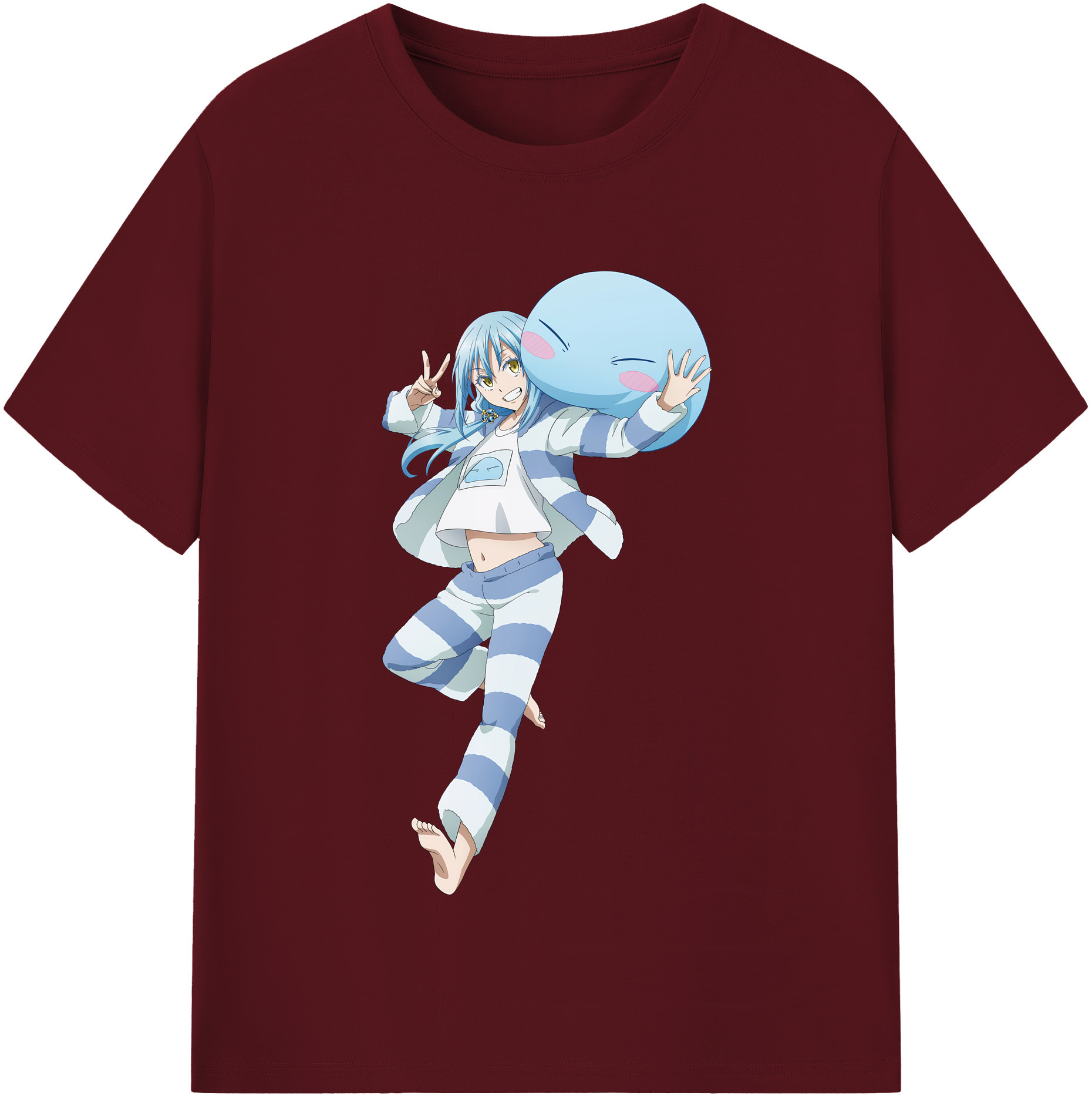 （画像用） 転スラ Regarding Reincarnated to Slime 綿100％半袖Tシャツ（フロントプリント）